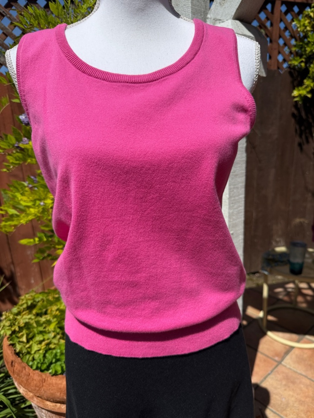 Talbots Pink Sleeveless Knit Tank Top